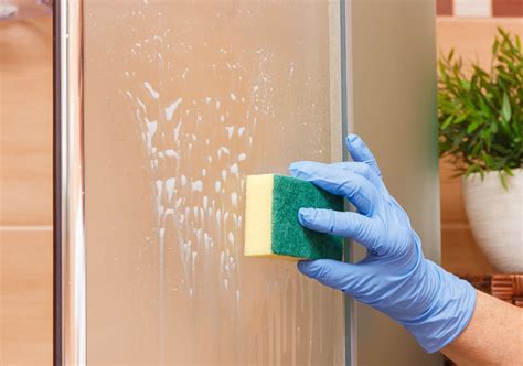Keep your shower doors sparkling clean with the magic eraser